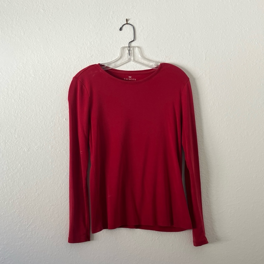 Long Sleeved Red Talbots Shirt